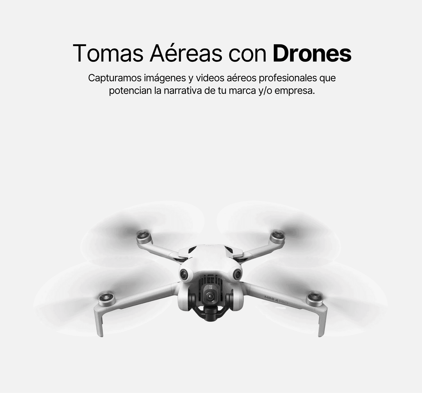 Tomas Aéreas con Drones